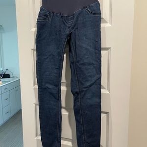 Indigo blue maternity jeans
